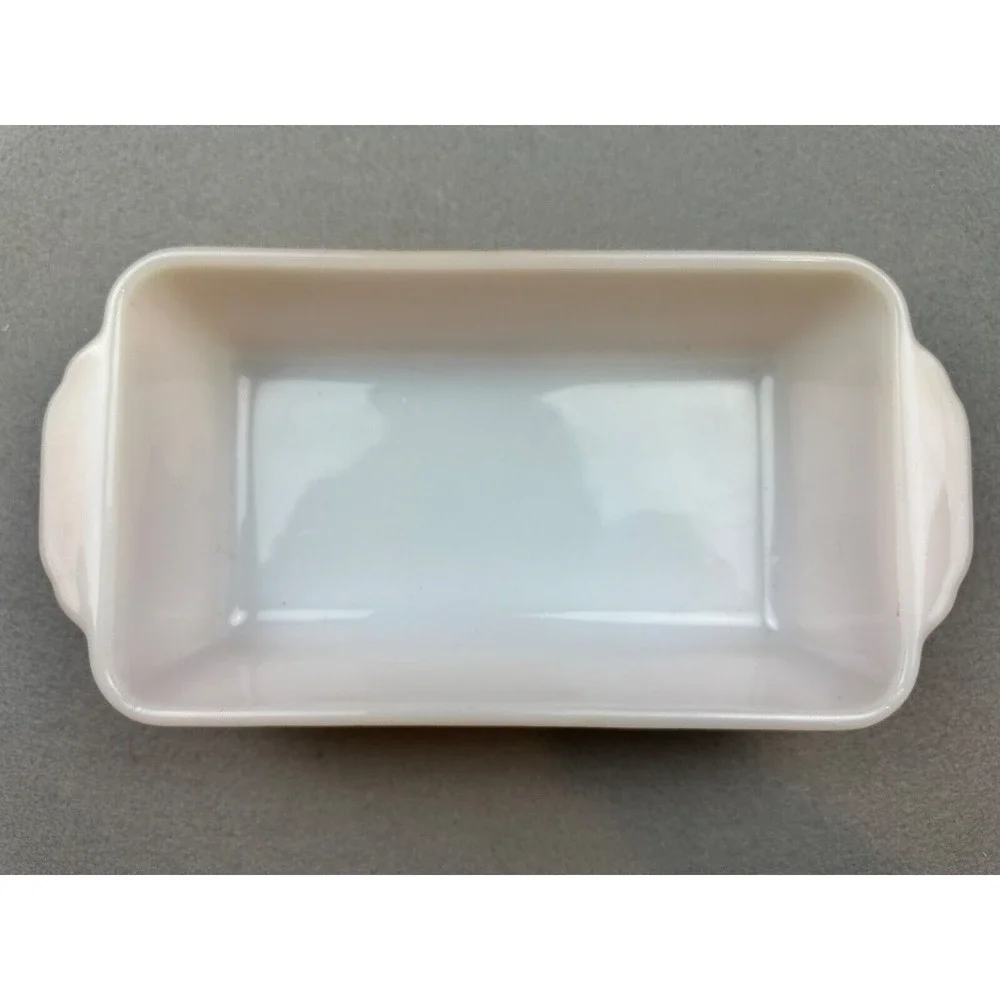 2 Vintage‎ Fire King #410 Peach Lustre 1-1/2 Quart  & #409 1 QT Casserole Pans